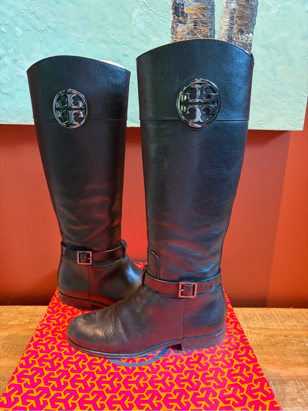 Tory Burch Patterson Riding Boots